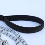 Heavy Duty Metal Dog Leash, Chew Proof Pet Leash Chain with Soft Padded Handle for Large & Medium Size Dogs, 4ft or 6ft (Black, 6FT x 3MM) - Image 6