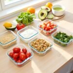 16oz Square Glass Meal Prep Containers with Lids, 2 Cup Square Food Storage Containers BPA free, Heat-Resistant BPA-Free Small Food Bowls, Microwave, Dishwasher, Freezer Safe (4 Pack) - Image 8