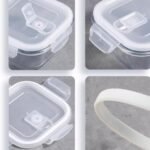 16oz Square Glass Meal Prep Containers with Lids, 2 Cup Square Food Storage Containers BPA free, Heat-Resistant BPA-Free Small Food Bowls, Microwave, Dishwasher, Freezer Safe (4 Pack) - Image 10