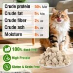 80g Freeze-Dried Duck Treats for Dogs & Cats, Healthy Pet Training Treats or Food Topper, Single Ingredient High-Protein 2.82oz - Image 5