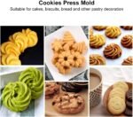 Stainless Steel Cookie Press Kit with 20 Molds & 4 Icing Nozzles - Easy to Use DIY Biscuit Maker for Decorating Cookies, Cupcakes, and Baking Fun for Beginners & Professionals - Image 3