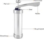 Stainless Steel Cookie Press Kit with 20 Molds & 4 Icing Nozzles - Easy to Use DIY Biscuit Maker for Decorating Cookies, Cupcakes, and Baking Fun for Beginners & Professionals - Image 6
