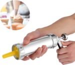 Stainless Steel Cookie Press Kit with 20 Molds & 4 Icing Nozzles - Easy to Use DIY Biscuit Maker for Decorating Cookies, Cupcakes, and Baking Fun for Beginners & Professionals - Image 8