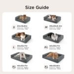 Bedsure Orthopedic Dog Bed for Medium Dogs, Waterproof Memory Foam Medium Pet Beds with Sides, Non-Slip Bottom and Egg-Crate Foam Dog Couch Sofa with Washable Removable Corduroy Cover, Grey - Image 7