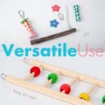 Small Bird Playground Parakeet, Parrot Table Top Stand With Climb Ladders, Swing, Chewing Toys for Conure, Cockatiel, Quaker Parrot, Medium Parrots - Image 8