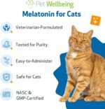 Pet Wellbeing Pet Melatonin for Cats - Supports Adrenal & Thyroid Health, Cortisol Balance, Helps Maintain Normal Sleep Patterns - Liquid Supplement 2 fl oz (59 ml) - Image 6