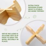 Raised Cat Bowl, 6.3'' Wide Shallow Elevated Cat Food Bowl, Ceramic Anti Vomit Pet Feeder with Stand, Anti Whisker Fatigue Neck Protective Feeding Dish for Kittens & Seniors (1 Pack) - Image 6