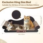 ComSaf Large Cat Scratcher Bed - 26" Cat Scratching Board Cat Couch Scratcher Cardboard, Durable Scratch Lounge Bed, Long Lasting Scartching Pads for Indoor Cats, Furniture Protector - Image 6