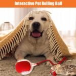 Interactive Dog Toys Ball for Indoor - Automatic Moving Cat Toy Puppies Toys - Rolling Ball Motion Activate 360° Smart Automatic Rolling Pet Ball (Red) - Image 3