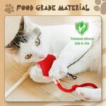 Interactive Dog Toys Ball for Indoor - Automatic Moving Cat Toy Puppies Toys - Rolling Ball Motion Activate 360° Smart Automatic Rolling Pet Ball (Red) - Image 5