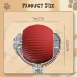 Interactive Dog Toys Ball for Indoor - Automatic Moving Cat Toy Puppies Toys - Rolling Ball Motion Activate 360° Smart Automatic Rolling Pet Ball (Red) - Image 7