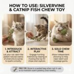 Purrident for Cats Silvervine Sticks & Catnip Dental Toy, Interactive Fish Bone Shape Kitten Plaything for Teeth Cleaning, Purrident Cat Chew for Indoor Boredom Relief, Jouet Pour Chat, 3PCS - Image 6