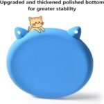 2Pcs Silicone Slow Feeder Cat Bowl Puzzle Feeder Cat,Slow Feeding cat Bowl Suitable for All Dry and Wet Foods,Easy to Clean Silicone Bowls (Green and Blue) - Image 4