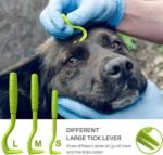 Gonetre Pet Tick Removal Tool Set, Stainless Steel Hook, Flea Clip, Flea Comb, Magnifier for Dogs, Cats and Humans, Portable and - Image 8
