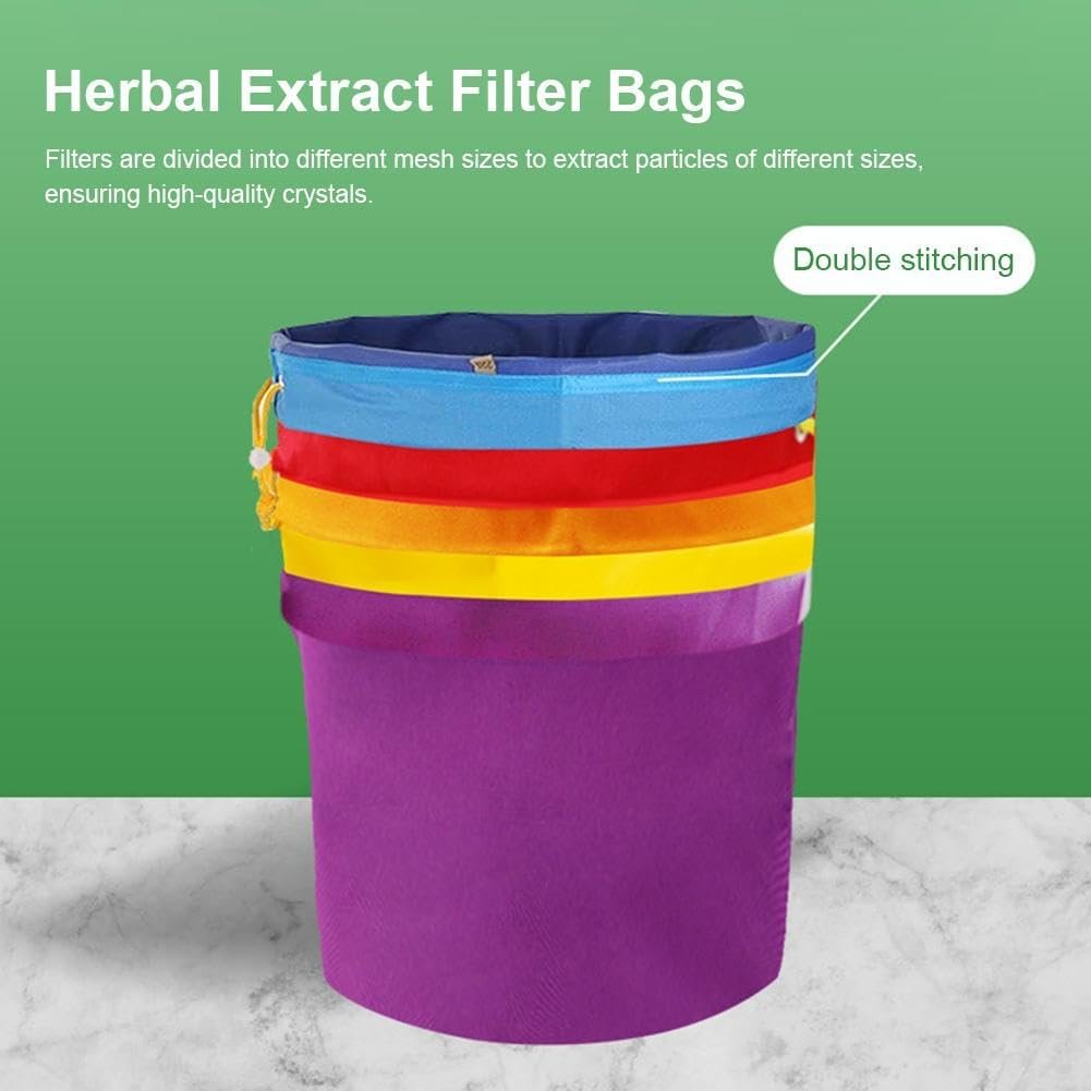 Filter Bags Oxford Cloth, 2024 New Filter Bags for Hash, Mesh Filter Bags, Breathable Mesh Filter Bags with Drawstring, Easy to Use Reusable Ventilation with Storage Bag - Image 5