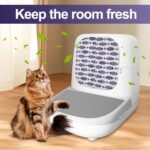 Compatible Cat Litter Box Door Curtain Cotton Linen Kitten Litter Box Accessory Privacy Screen - Image 9