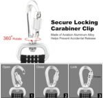 Plutus Pet Heavy Duty Dog Leash with Lockable Aluminum Carabiner, 4/6 Feet Long, Double-Sided Reflective Nylon, Padded Handle, for Puppy, Small, Medium and Large Dogs (Black, 2.5 x 180cm) - Image 4