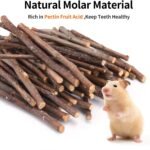 500 G Apple Chew Sticks, Small Animals Branch Chew Toys, Molar Wood Toy for Guinea Pigs, Rabbits, Squirrel, Chinchillas, Hamsters, Gerbil, Bunny and Small Pets - Image 7