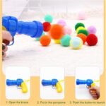 Cat Toys Interactive Kitty Toys Cat Ball Toy with Launcher Set Puff Balls Cat for Chasing Hunting Exercising Training Enrichment Toys Random Color (30 Balls) - Image 6