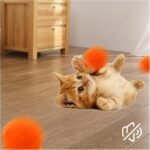 Cat Toys Interactive Kitty Toys Cat Ball Toy with Launcher Set Puff Balls Cat for Chasing Hunting Exercising Training Enrichment Toys Random Color (30 Balls) - Image 7