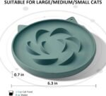 Slow Feeder Cat Bowl, Anti-Gulping Design, 2-Pack, for Wet and Dry Food - Image 5
