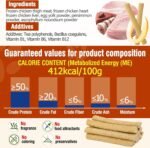 150g Freezed Dried Cat Chew Stick Egg Yolk Flavor, Cat Dental Treats for Reduce Tartar and Freshens Breath, Feline Teething Sticks Cats Treats Snack - Image 6