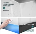 MEEXPAWS Dog Pee Pad Holder Large with Dog Litter Box Enclosure Splash Guard, Foldable Liner Base 33'' x 23'', Indoor Dog Potty, DIY Dog & Cat Litter Box Enclosure, Dog Litter Box with High Walls - Image 5