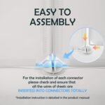 MEEXPAWS Dog Pee Pad Holder Large with Dog Litter Box Enclosure Splash Guard, Foldable Liner Base 33'' x 23'', Indoor Dog Potty, DIY Dog & Cat Litter Box Enclosure, Dog Litter Box with High Walls - Image 6