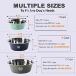 Stainless Steel Dog Bowls with Rubber Bottom, Dog Food and Water Bowls, Non Slip Stackable Pet Feeder Dish for Cat, Small, Medium and Large Dogs - Image 4