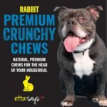 Etta Says Crunchy Rabbit Chews Natural Rawhide Tasty Chewable Dog Treats 36 Pack 4 inch - Image 3