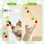 Interactive Cat Teaser Wand with Catnip & Bell - Hanging Fruit-Shaped Toys (Persimmon,Tomato) for Indoor Cats,Soft Chewable Kitten Toy to Relieve Boredom & Anxiety,Safe for Biting and Play - Image 3