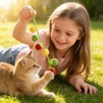 Interactive Cat Teaser Wand with Catnip & Bell - Hanging Fruit-Shaped Toys (Persimmon,Tomato) for Indoor Cats,Soft Chewable Kitten Toy to Relieve Boredom & Anxiety,Safe for Biting and Play - Image 7