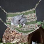 Cotton Hamster Hammock 35x35cm Green Hanging Small Pet Bed Warm Cage Nest Accessory for Rodents - Image 5