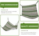 Cotton Hamster Hammock 35x35cm Green Hanging Small Pet Bed Warm Cage Nest Accessory for Rodents - Image 9