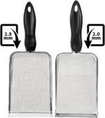 Stainless Steel Litter Shifter Fine Mesh Poop Scoop Sand Shovel Metal Scoop Substrate and Bedding Scooper Shovel - Image 4