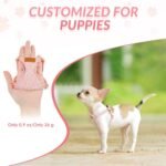 Lukovee Puppy Harness and Leash Set, No Pull Lightweight Pet Harness Vest for Puppy Small and Medium Size Dog, Adjustable Soft Suede Dog Leash Set (Pink,XXS) - Image 4
