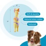 Outward Hound Squawkers Henrietta Latex Rubber Chicken Interactive Dog Toy, Small - Image 4