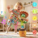 Ayeboovi Dancing Talking Cactus Toys for Boys and Girls, Adjustable Volume Cactus Baby Toys Singing Record Repeating What You Say, with 120 English Songs for Kids Toddler Gift - Image 4