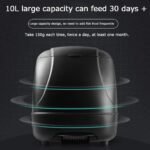 10L Automatic Fish Feeder, Fish Food Dispenser, Directional Feeder, Timer High Capacity Pond Fish Feeder for Outdoor Garden Pond(Black) - Image 4