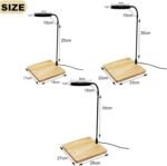 LED Aquarium Light, 360-Degree Full Spectrum Led Light with Bamboo Board, 10W Nano Fish Tank Light, USB Powered, Flat Nano Aquarium Light, Fish Tank Light Suitable for Plant Growth (L) - Image 3