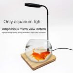 LED Aquarium Light, 360-Degree Full Spectrum Led Light with Bamboo Board, 10W Nano Fish Tank Light, USB Powered, Flat Nano Aquarium Light, Fish Tank Light Suitable for Plant Growth (L) - Image 5