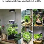 LED Aquarium Light, 360-Degree Full Spectrum Led Light with Bamboo Board, 10W Nano Fish Tank Light, USB Powered, Flat Nano Aquarium Light, Fish Tank Light Suitable for Plant Growth (L) - Image 6