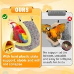 Large Warm Bird Nest House - Cozy Bird Bed for Cage with Mat, Hanging Hammock Shed Hideaway Hut for Macaw African Grey Amazon Parrots - Image 4