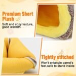 Large Warm Bird Nest House - Cozy Bird Bed for Cage with Mat, Hanging Hammock Shed Hideaway Hut for Macaw African Grey Amazon Parrots - Image 6