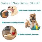 Dog Bully Stick Holder & Adjustable Treat Dispensing Ball, 2-in-1 Interactive Puzzle Feeder for Small/Medium/Large Dogs, Chew-Safe Slow Feeder Toy with Bone Lock, Enrichment to Keep Them Busy(Green) - Image 5