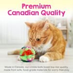 Jumbo Cat Crinkle Balls 3.5 Inch (1-Pack) - Canadian-Made Cat Toys - Extra Large Crinkle Balls for Cats - Image 5