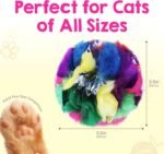 Jumbo Cat Crinkle Balls 3.5 Inch (1-Pack) - Canadian-Made Cat Toys - Extra Large Crinkle Balls for Cats - Image 6