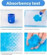 D&D PET CLUB Dog Pee Pad, Puppy Potty Training Pet Pads Dog Pads Large Disposable Super Absorbent & Leak-Free Pee Pads 24"x24" -40 Count - Image 3