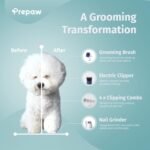 7-in-1 Pet Grooming Kit with Vacuum, 11000Pa Suction Power, 2.5L Dust Cup, 7 Grooming Tools, Cordless Paw Trimmer, Nail Grinder, Large Capacity Dust Cup, Whisper-Quiet Operation, USA Design - Image 6