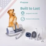7-in-1 Pet Grooming Kit with Vacuum, 11000Pa Suction Power, 2.5L Dust Cup, 7 Grooming Tools, Cordless Paw Trimmer, Nail Grinder, Large Capacity Dust Cup, Whisper-Quiet Operation, USA Design - Image 10
